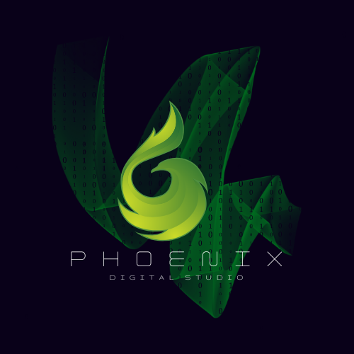 Blue Colorful Phoenix Digital Studio Logo (2)